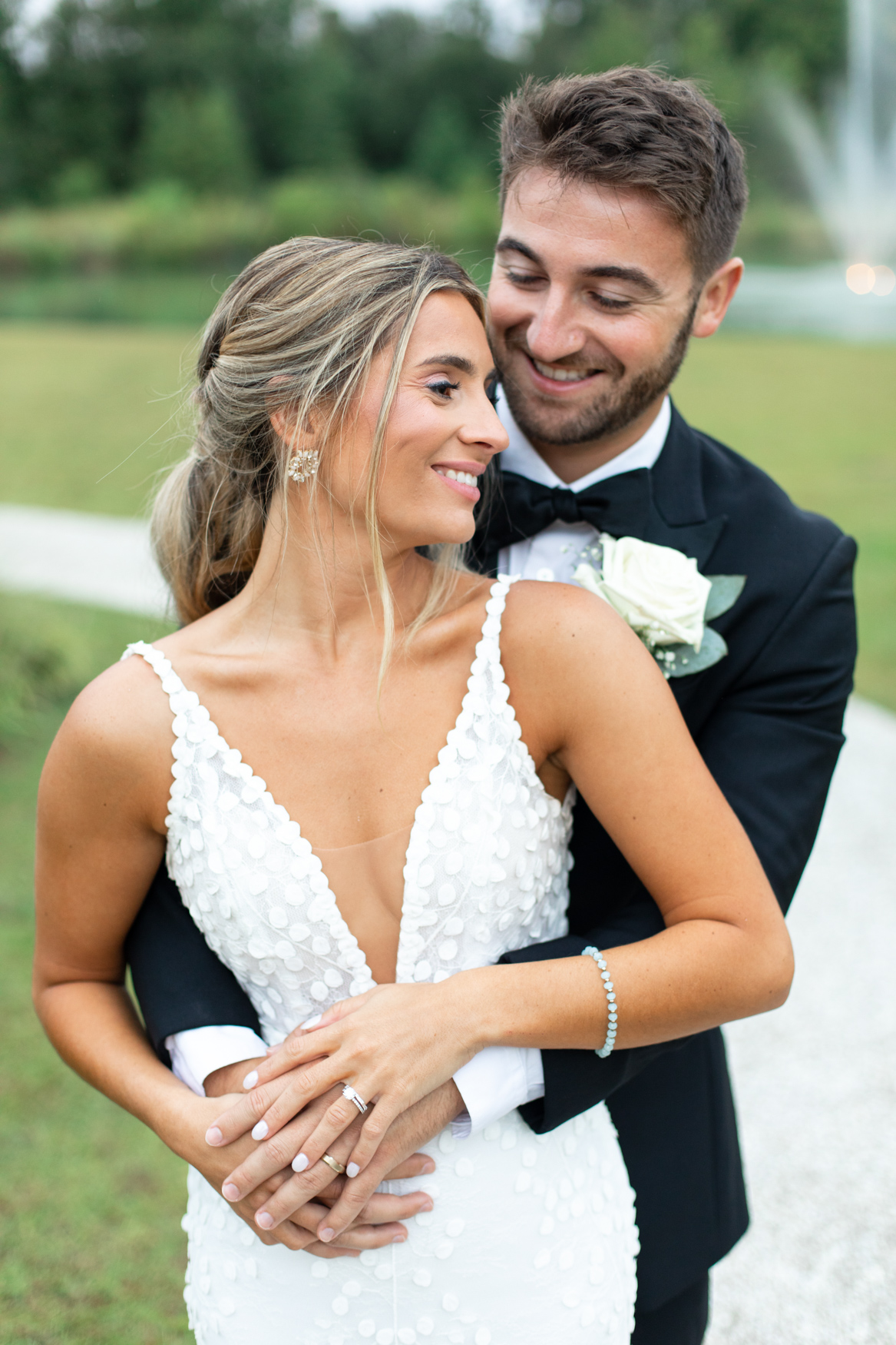 romantic wedding couple White Oaks Farm wedding venue Myrtle Beach SC