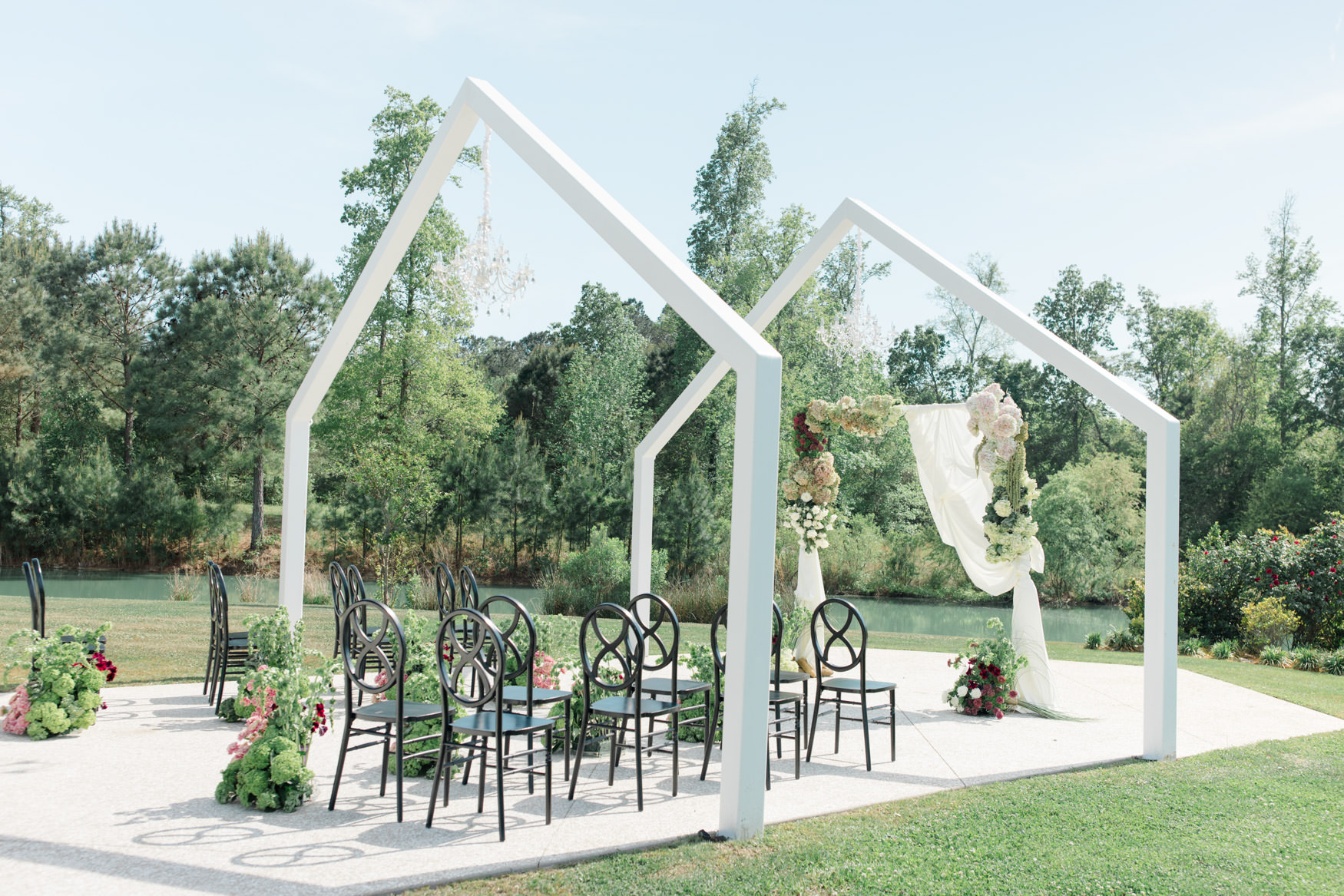 Intimate elopement ceremony at White Oaks Farm near Myrtle Beach